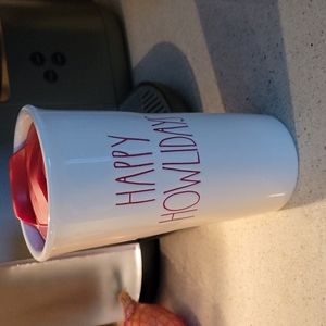 Rae Dunn rare ceramic travel mug